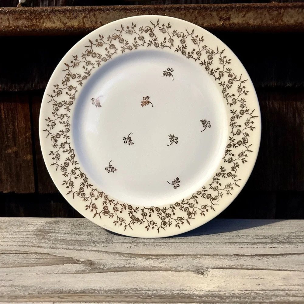 Vintage French plate, stamped “France, Charles Ahrenfeldt Limogues” 8.75 in